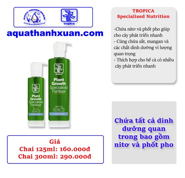 PHÂN NƯỚC TROPICA SPECIALISED NUTRITION