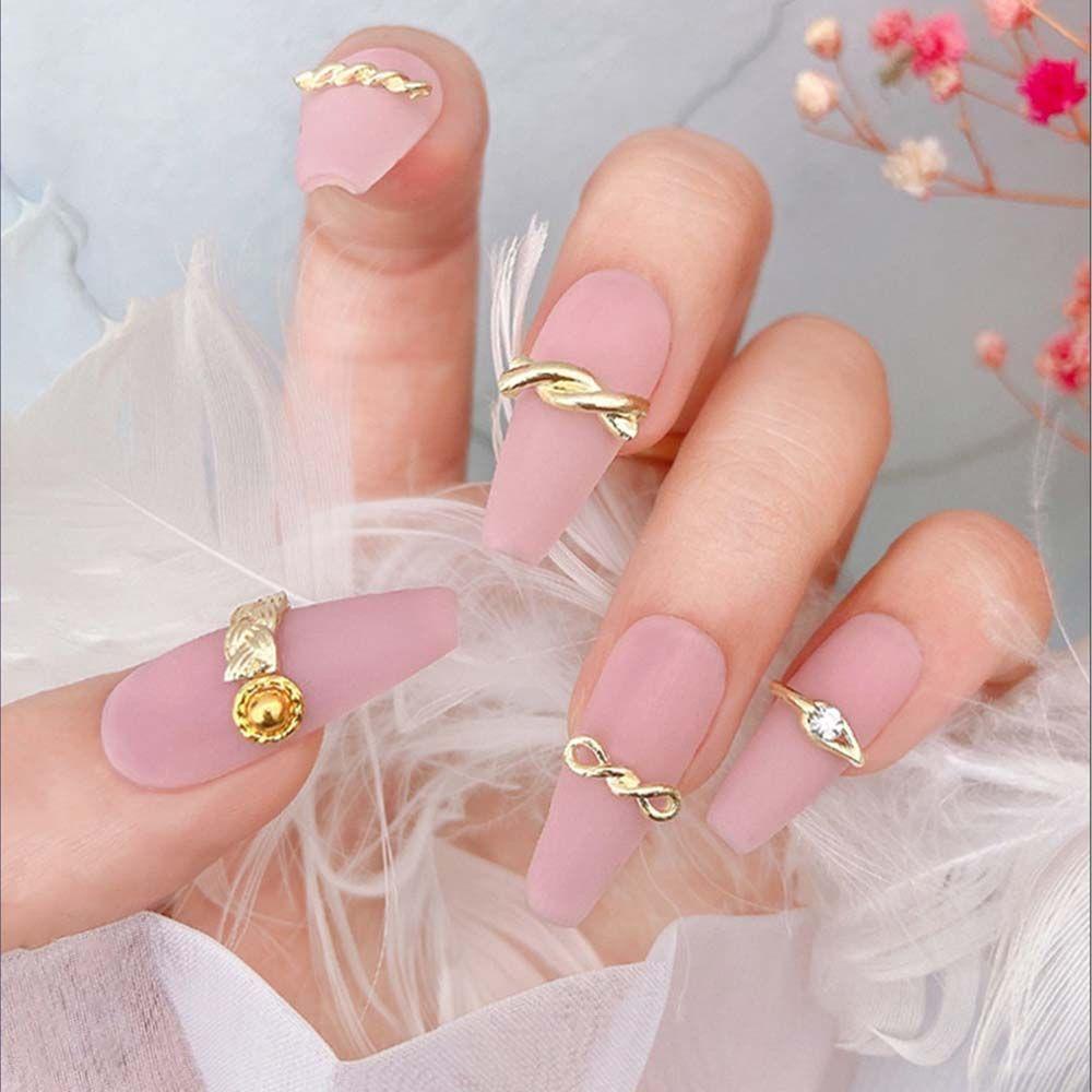 [Hàng mới về] Set 20 phụ kiện trang trí móng kiểu xoắn/ thắt nút bất đối xứng 3D phong cách Nhật Bản nhiều màu sắc DIY