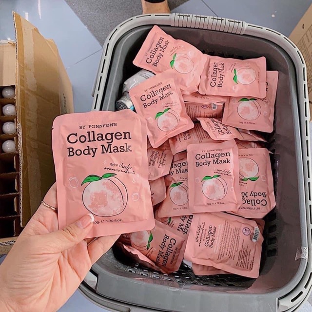 KEM Ủ TRẮNG DA TRÁI ĐÀO COLLAGEN BODY MASK BY FONNFONN | BigBuy360 - bigbuy360.vn