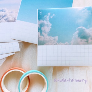 Bullet Journal sticker - Combo 12 note bầu trời