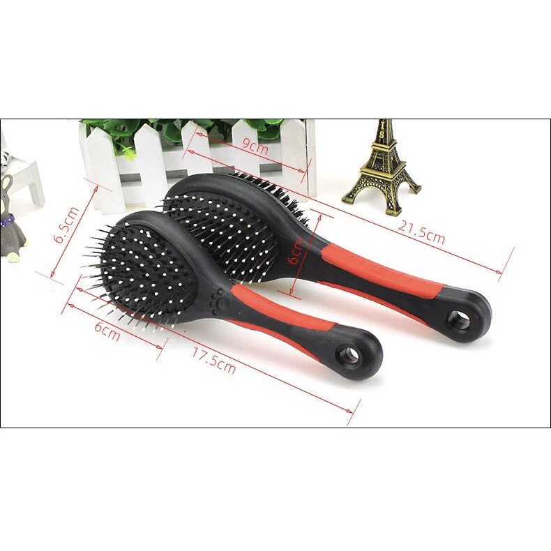 Lược gỡ rối lông cao cấp cho chó mèo/Dụng cụ chải lông chó mèo 2 mặt
