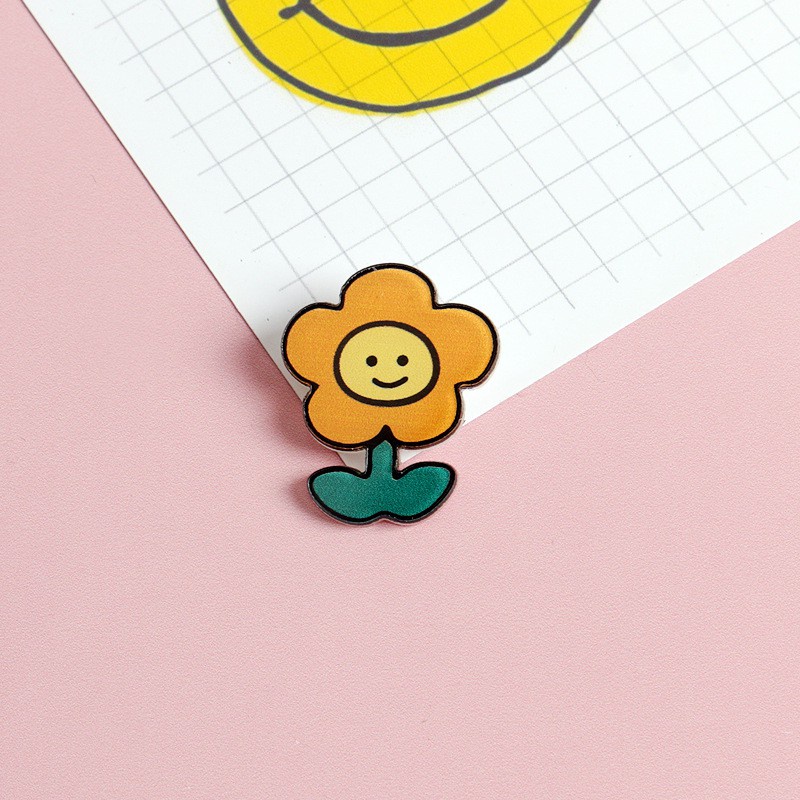 Sticker cute pin cài áo phụ kiện trang trí túi xách balo