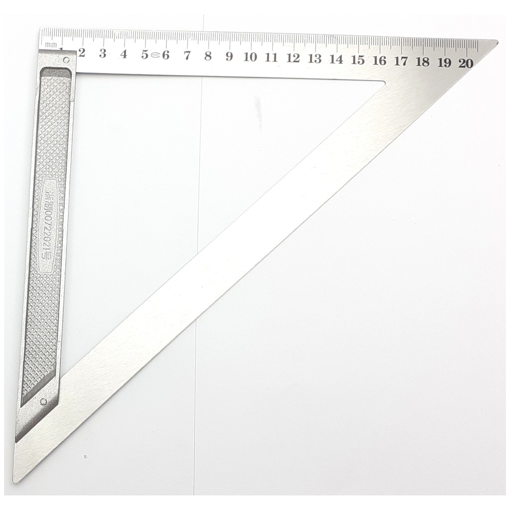 Thước tam giác bằng thép không gỉ với chiều dài 150mm, 200mm