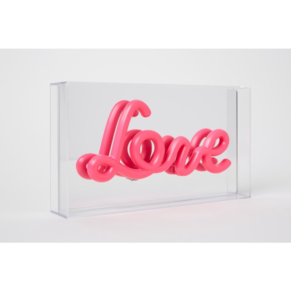 Đèn Neon ARTBOX Hàn Quốc Hình Chữ Love Màu Hồng