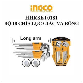 Bộ 18 lục giác và lục giác bông ingco hhkset0181