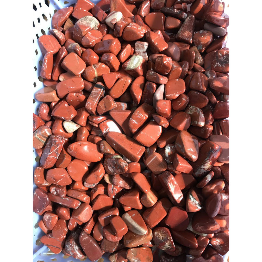 Đá vụn Jasper màu đỏ tư nhiên, túi 100g | BigBuy360 - bigbuy360.vn
