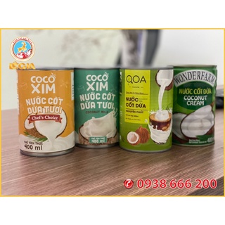 NƯỚC CỐT DỪA (WONDERFARM- COCOXIM- QOA ) 400ML - WONDERFARM COCONUT CREAM