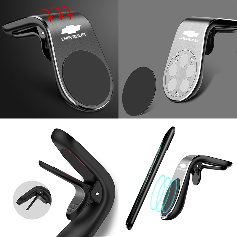 Giá Đỡ Điện Thoại Từ Tính Gắn Lỗ Thông Gió Xe Hơi Bằng Hợp Kim Cho Chevrolet Captiva Colorado Cruze Spark Malibu Trax Aveo