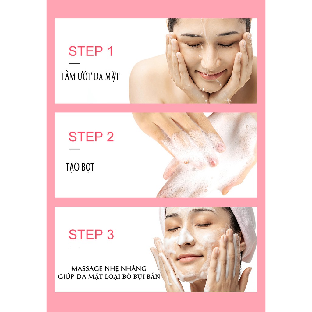 Sữa Rửa Mặt Chứa Axit Amin Hương Đào Tạo Bọt Nhẹ Nhàng Làm Sạch Dưỡng Ẩm Và Làm Trắng Bioaqua  Nội địa trung