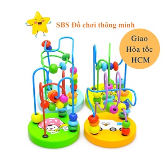 Luồn hạt gỗ mini cho bé