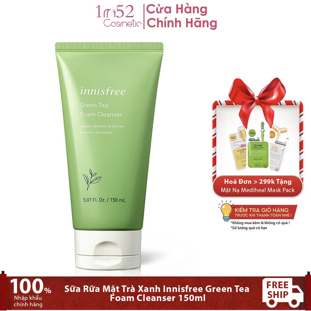 Sữa Rửa Mặt Trà Xanh Innisfree Green Tea Foam Cleanser 150ml