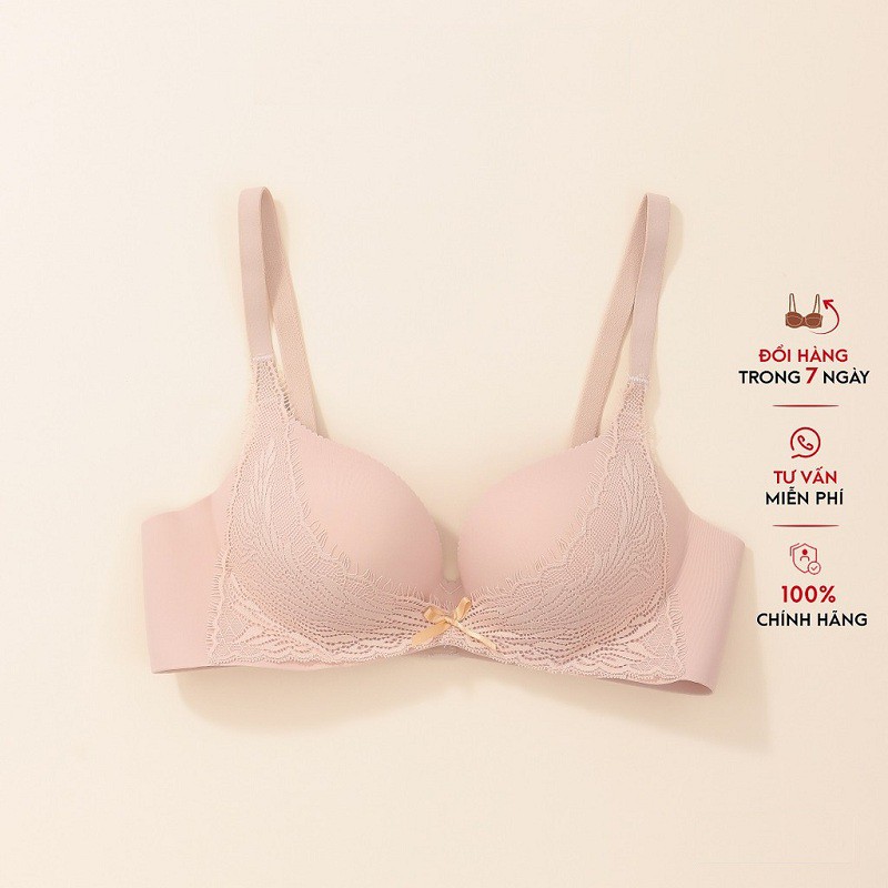 Áo lót nữ su đúc Phối Ren siêu đẹp, Áo ngực không gọng, Nâng Ngực lót đệm vừa phải  A11