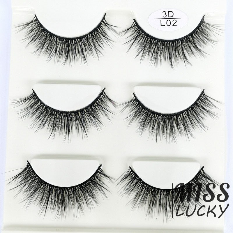 Mi giả tự nhiên 3D thích hợp trang điểm hàng ngày dành cho nữ