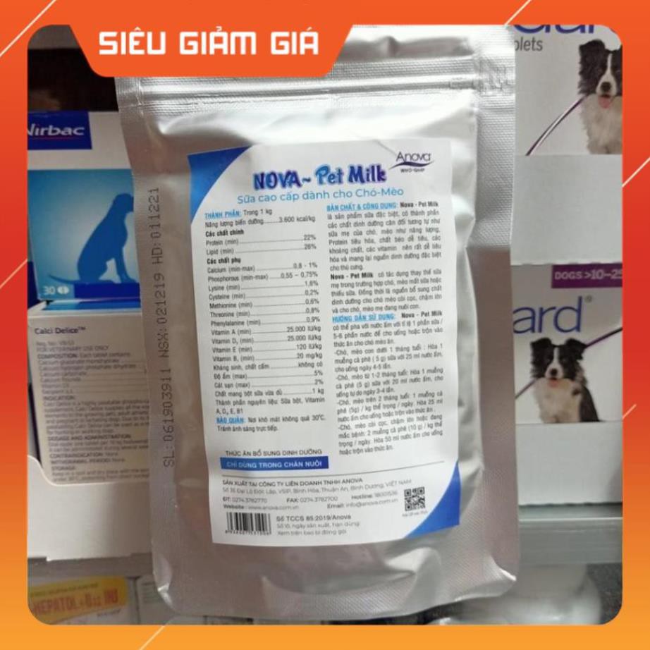 [GIÁ TỐT NHẤT] Sữa Bột Cao Cấp - Nova Pet Milk Cho Chó Mèo Sơ Sinh - petshop số 01