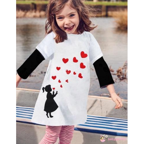 Đầm Công Chúa Chất Cotton Phong Cách Mùa Thu Cho Bé Gái