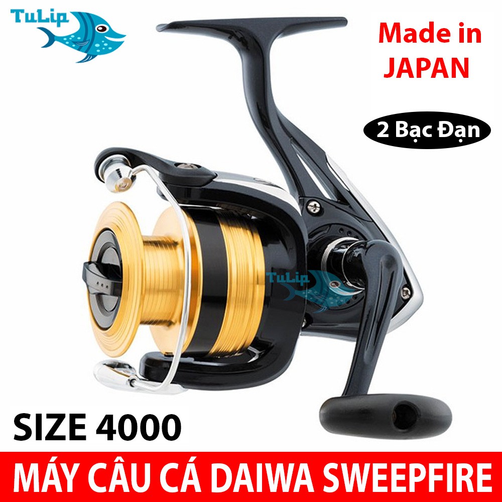 Máy Câu Cá DAIWA SWEEPFIRE Cao Cấp - Đủ Size: 3000 - 4000 - 5000 - Sản Xuất Nhật Bản