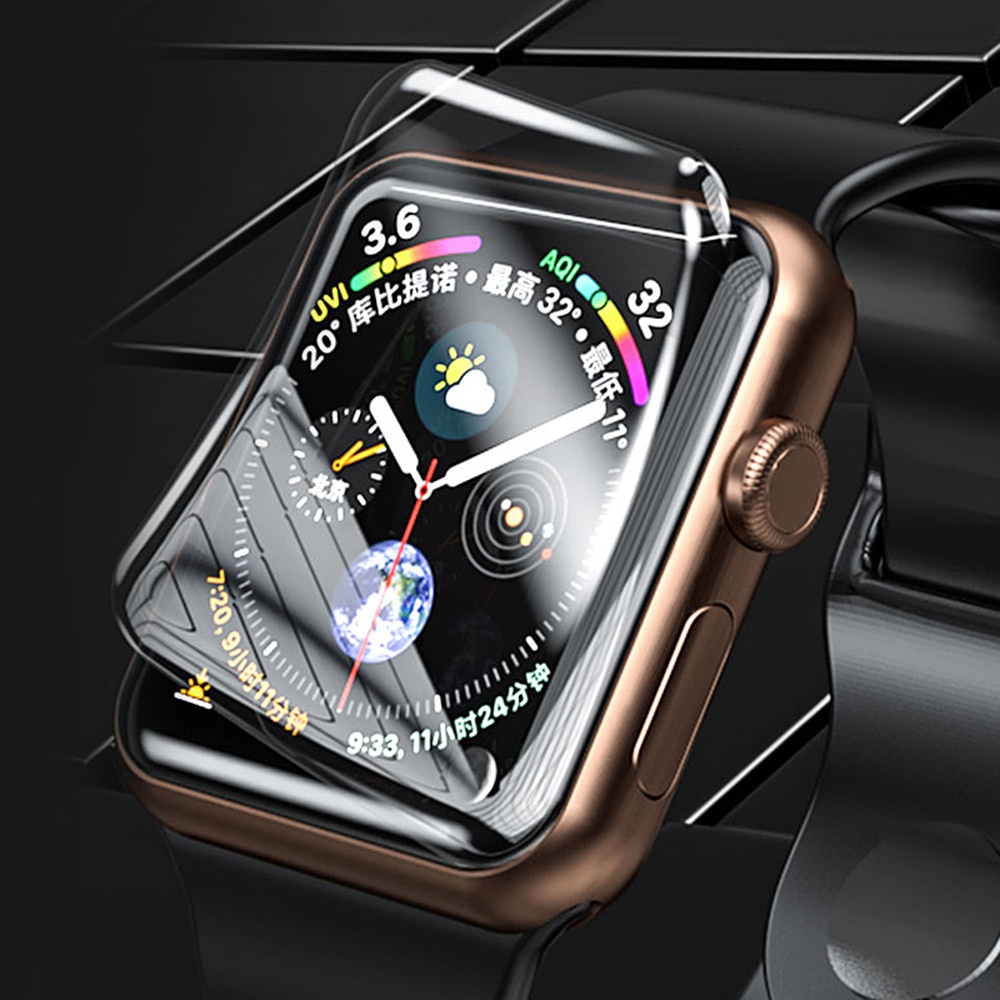 Miếng Dán Bảo Vệ Màn Hình Bằng Hydrogel / Full HD Bằng TPU Dẻo Trong Suốt Viền Cong Cho Huami Amazfit GTS 2 Mini Watch