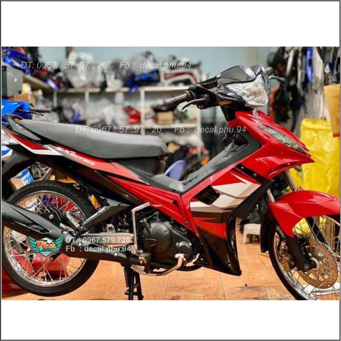 Tem Rời Exciter 2006-2010 đỏ trắng đen (O)