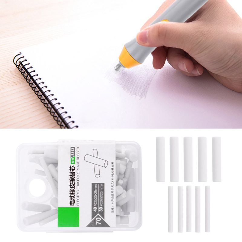 Set 70 Gôm Tẩy Điện Tử Thay Thế Dùng Cho Trường Học