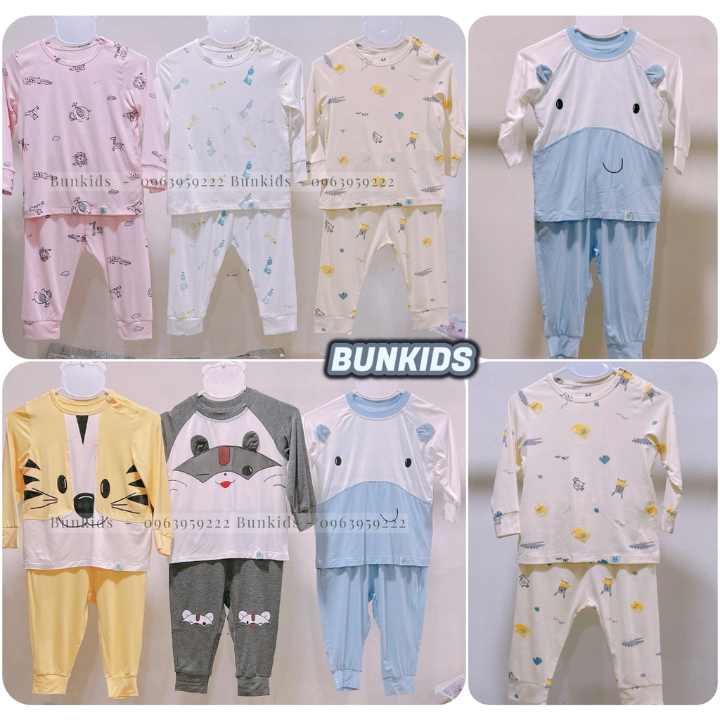 Bộ dài tay mỏng LITTLE LOVE LIL vải smoothy petit mỏng mát mặc quanh năm thấm hút mồ hôi tốt cho bé trai bé gái
