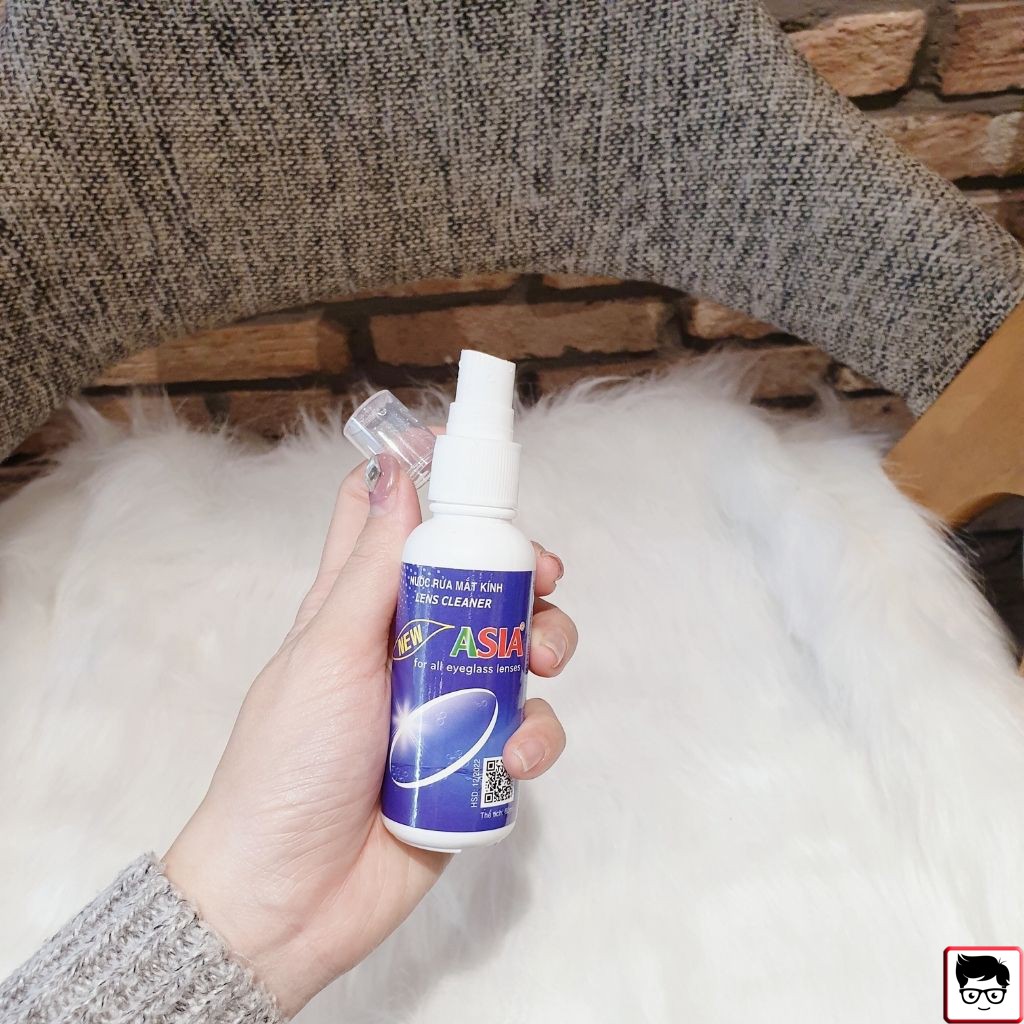 Combo Nước Xịt Mắt Kính Chuyên Dụng Kèm Khăn Lau Kính NRK-01