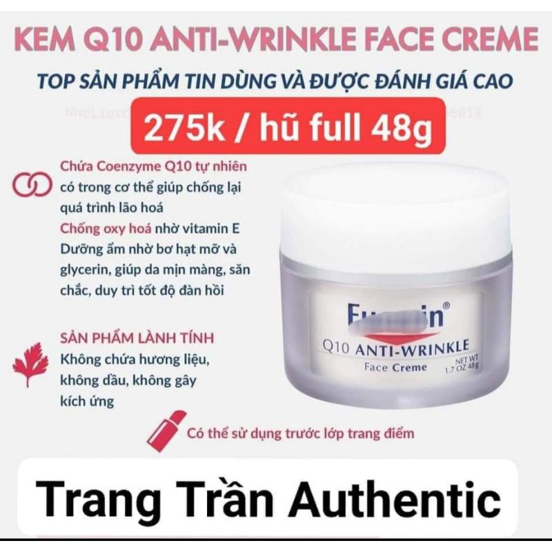 Kem chống nhăn da Eucerin Q10 Anti-Wrinkle face cream