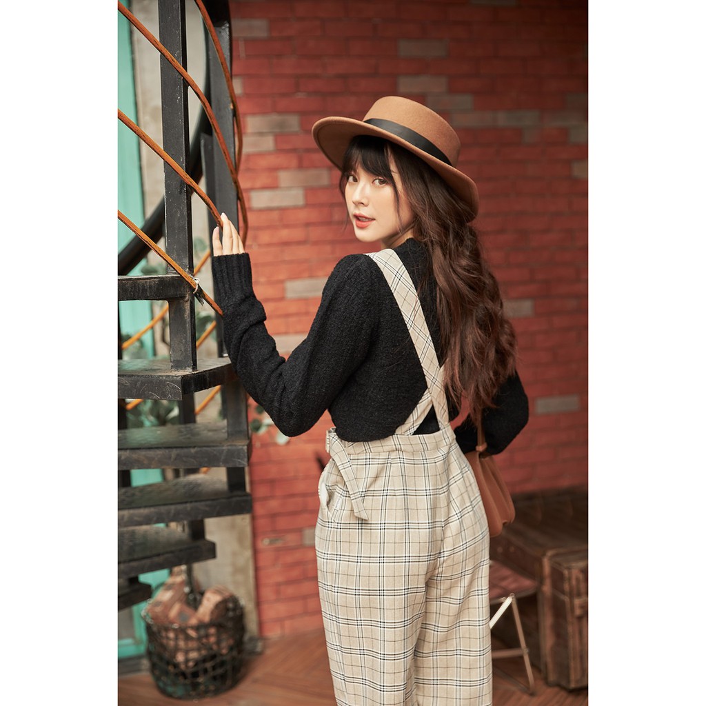 Yếm váy kẻ đai sườn - 20Again - YVA0759 | BigBuy360 - bigbuy360.vn
