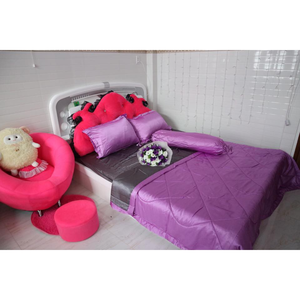 [SIÊU SALE] [HỔ TRỢ PVC] Xả kho Bộ drap giường có chăn phi lụa cao cấp sang chảnh (chọn màu)
