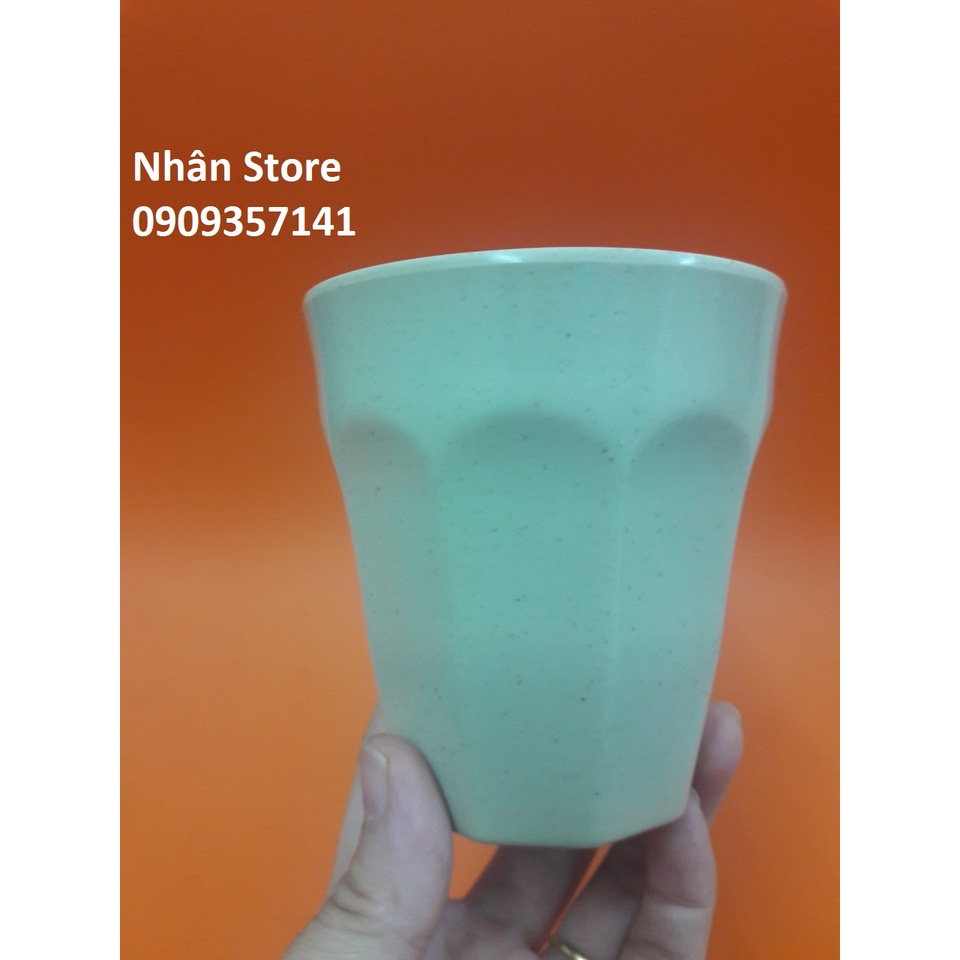 10 Ly nhựa melamine màu nâu kem dùng để uống trà cao 8.9cm - Ms 26