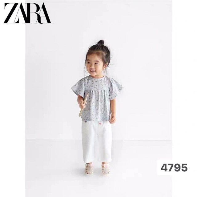 [ZARA AUTH] Quần jeans trắng Zara auth/ xuất xịn cho bé gái