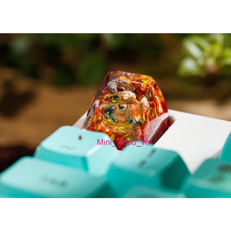 Nút bàn phím cơ Nhất vỹ Shukaku.Keycap resin Shukaku.Keycap artisan Naruto