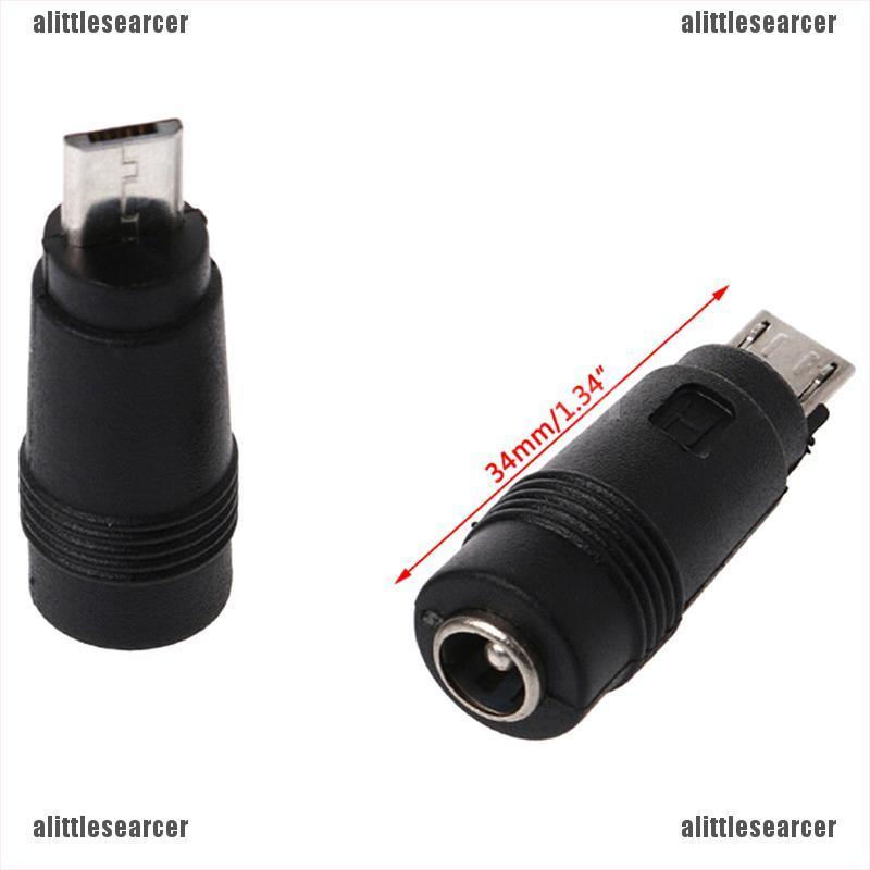 POWER 2 Đầu Chuyển Đổi Dc 5.5x2.1mm Cái Sang Micro Usb 5pin Đực