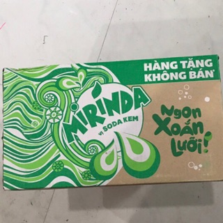 Thùng nước MIRINDA vị SODA Kem 390x24 chai (mới)