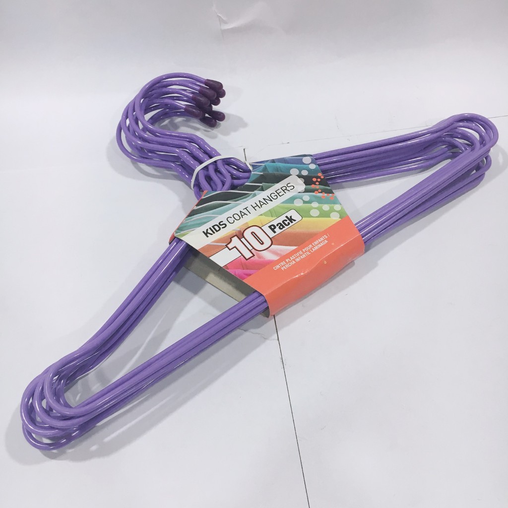 10 móc quần áo trẻ em cao cấp Uncle Bills BL0034 tiện dụng an toàn thiết kế có gờ chống trượt tiết kiệm thời gian