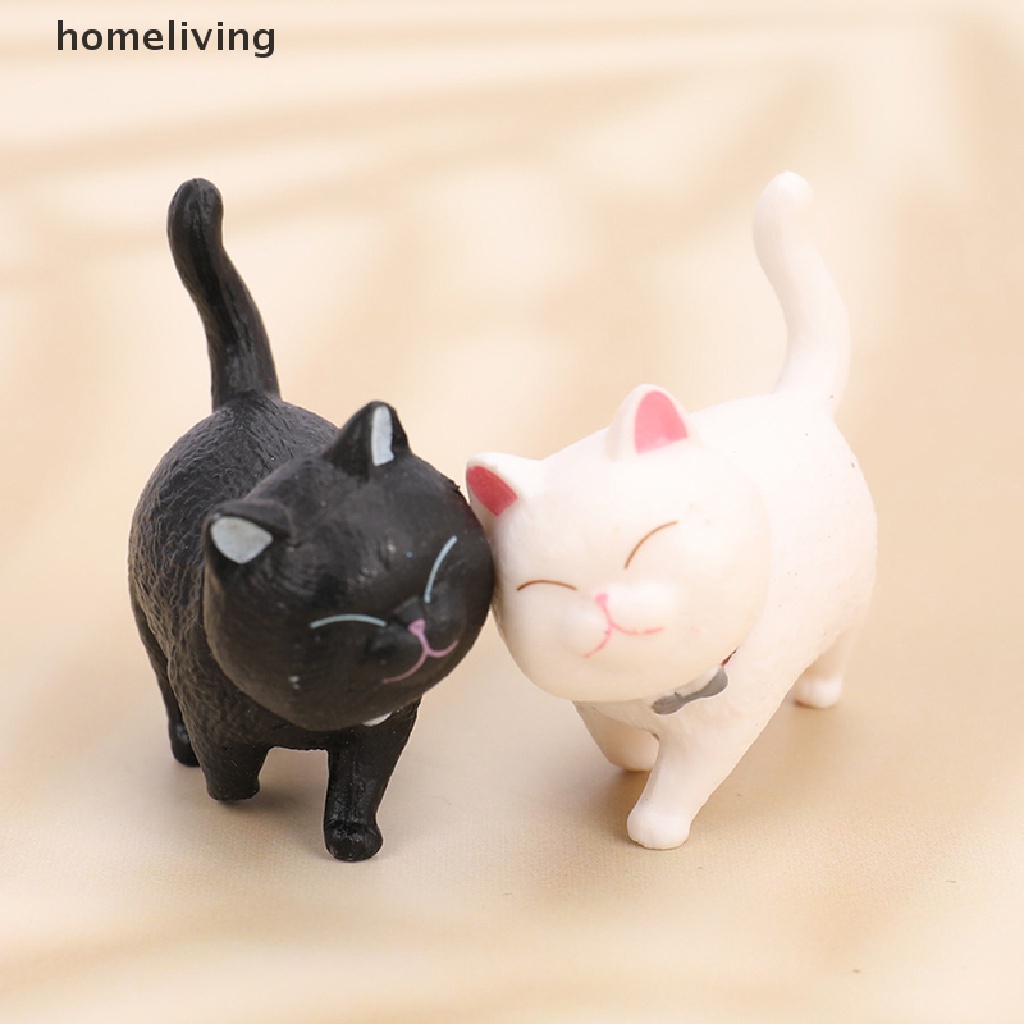 1 Mô Hình Chú Mèo Mini Bằng PVC Dễ Thương Dùng Trang Trí