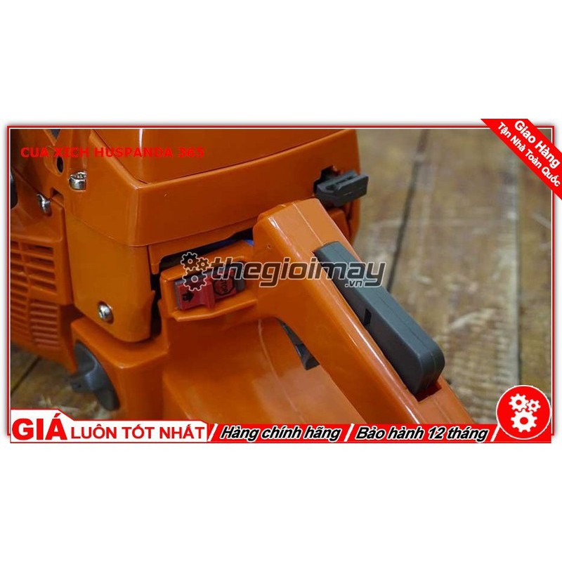 Máy cưa xích chạy xăng huspanda 365