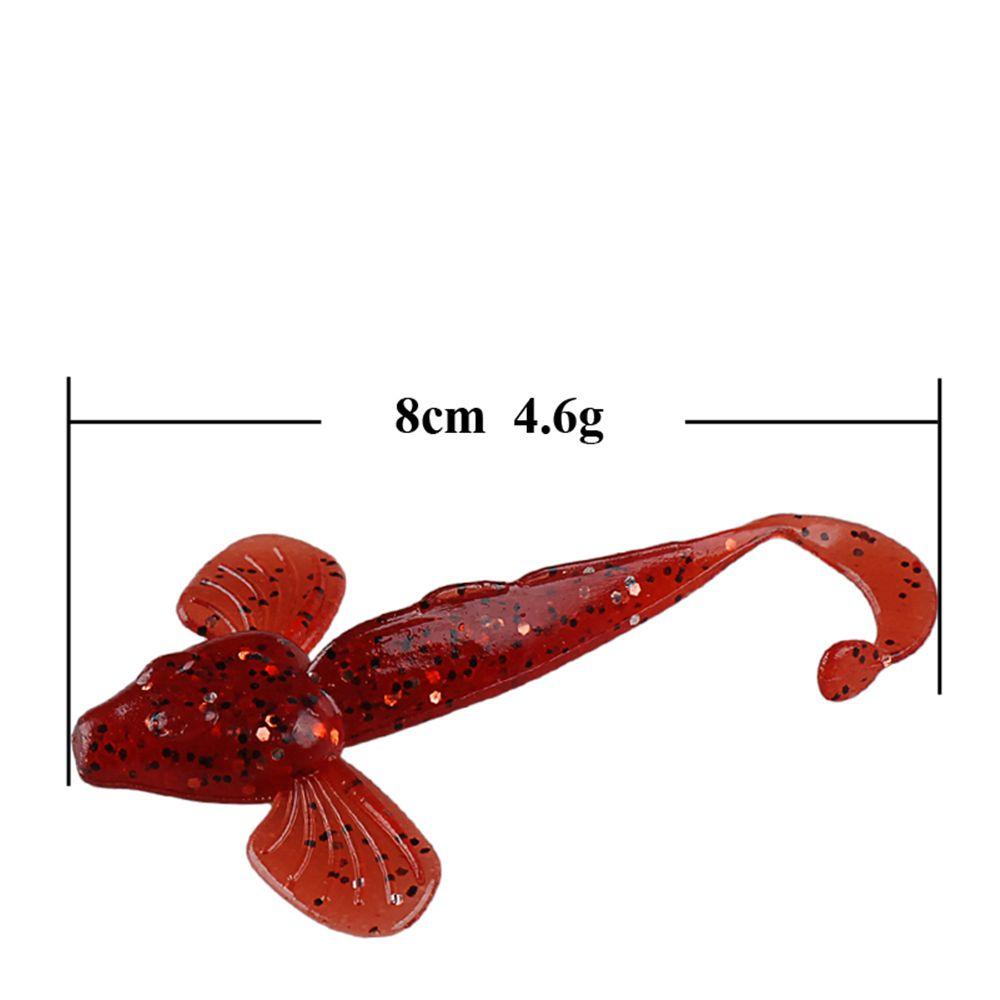 Set 6 Mồi Tôm Giả Câu Cá Bằng Silicon Mềm