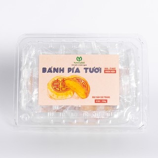 Bánh pía tươi mini Nhân Mặn YummyDeli - vỏ bánh tươi mềm, nhân mặn cuốn hút - 240g/Hộp 8 cái