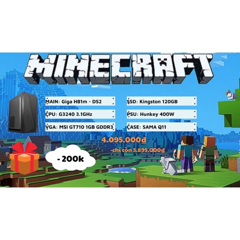 BỘ PC CHƠI MINECRAFT SIÊU RẺ!!!