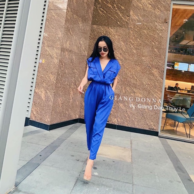Jum dài cổ vest 2 túi