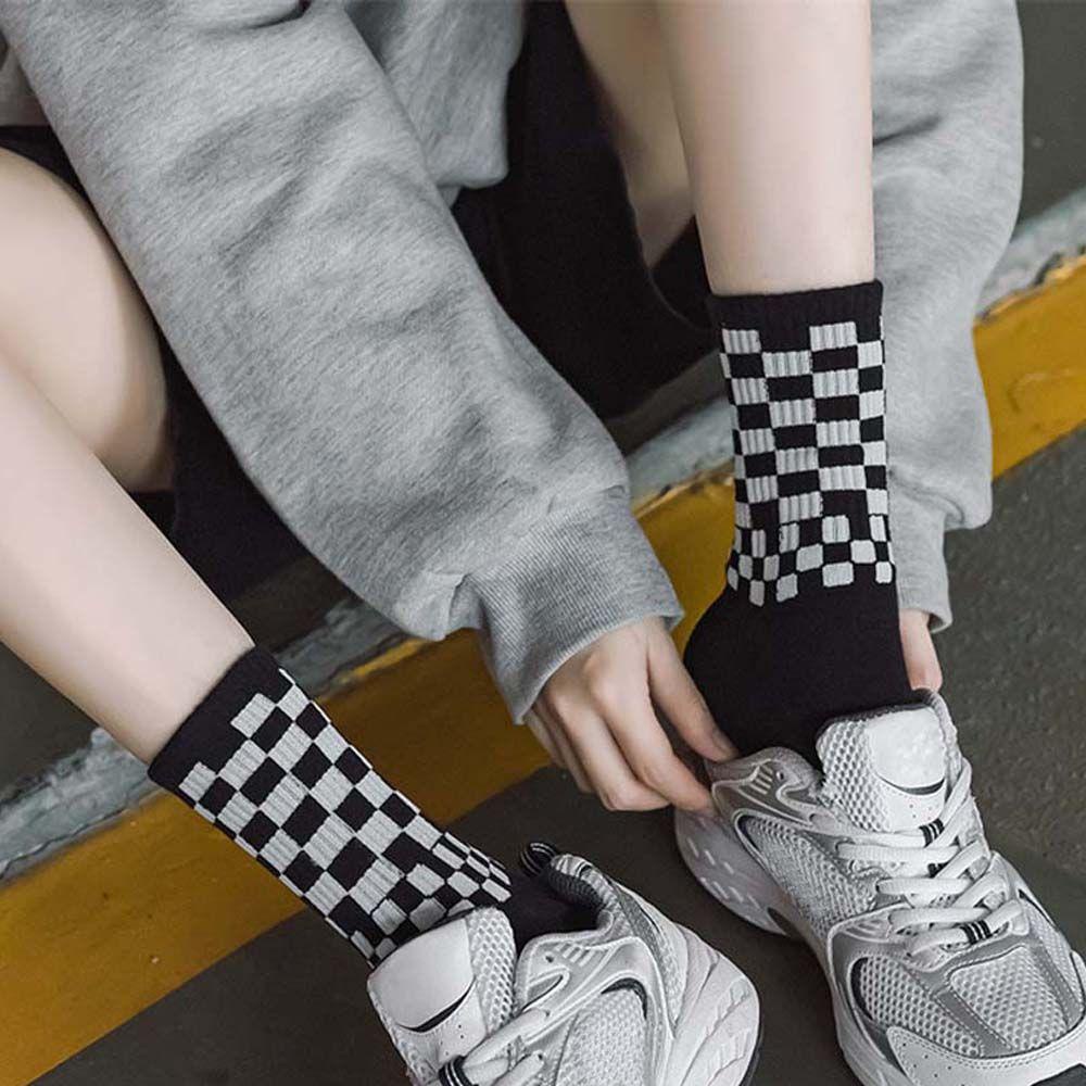 Vớ Trượt Ván Vải Cotton Thoáng Khí Phong Cách Đường Phố Hàn Quốc VANES1 Cho Nam Và Nữ