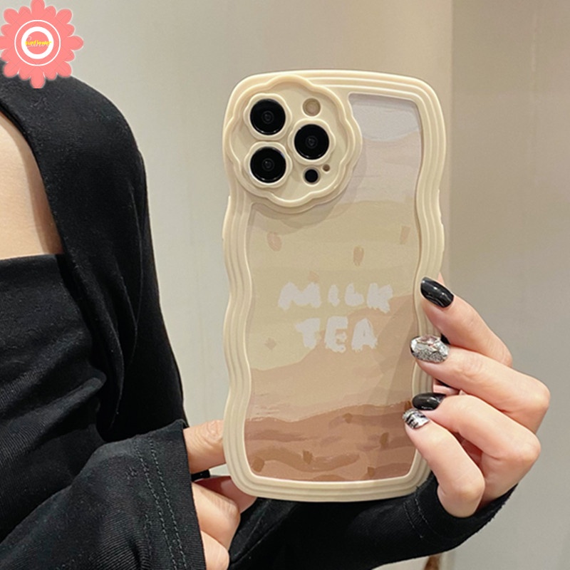 Ốp Điện Thoại Mềm Họa Tiết Trà Sữa Cho iPhone 7plus 8plus 11 12 13 Pro MAX 7 8 XR X XS MAX SE 2020