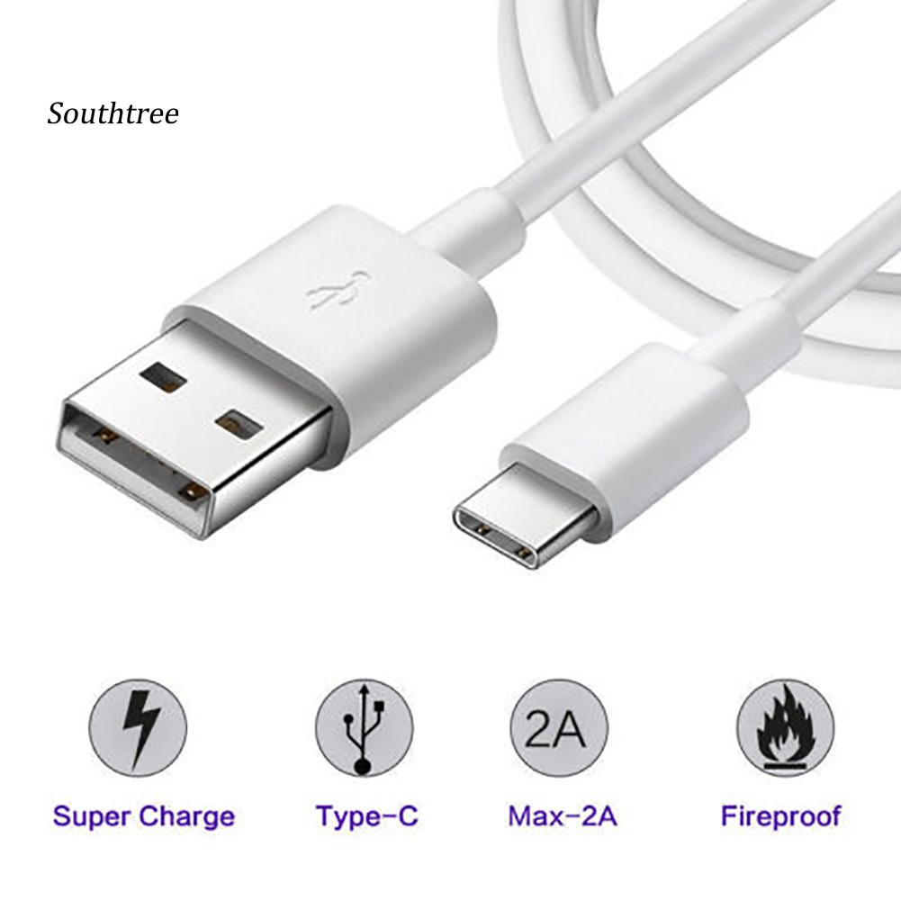 Cáp Sạc Nhanh Usb Type-C Dài 2m Cho Huawei Samsung Galaxy Htc