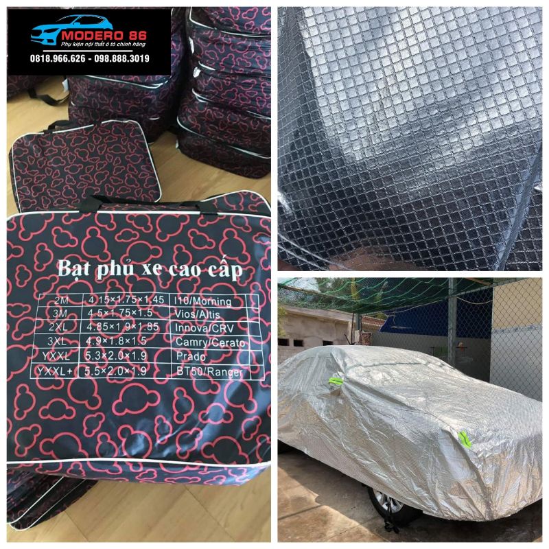 Bạt xe 3 lớpphủ kín xe không thấm nước cách nhiệt tuyệt đối, không lo mủn rách | BigBuy360 - bigbuy360.vn