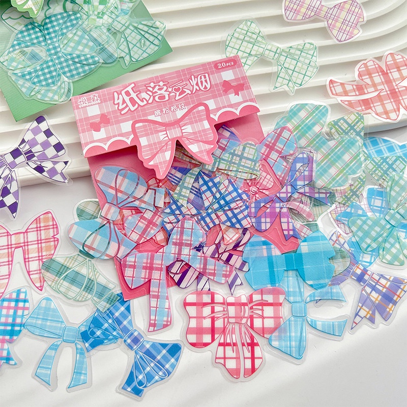 Bộ 20 Tấm Sticker Dán Trang Trí DIY Bằng Chất Liệu PVC