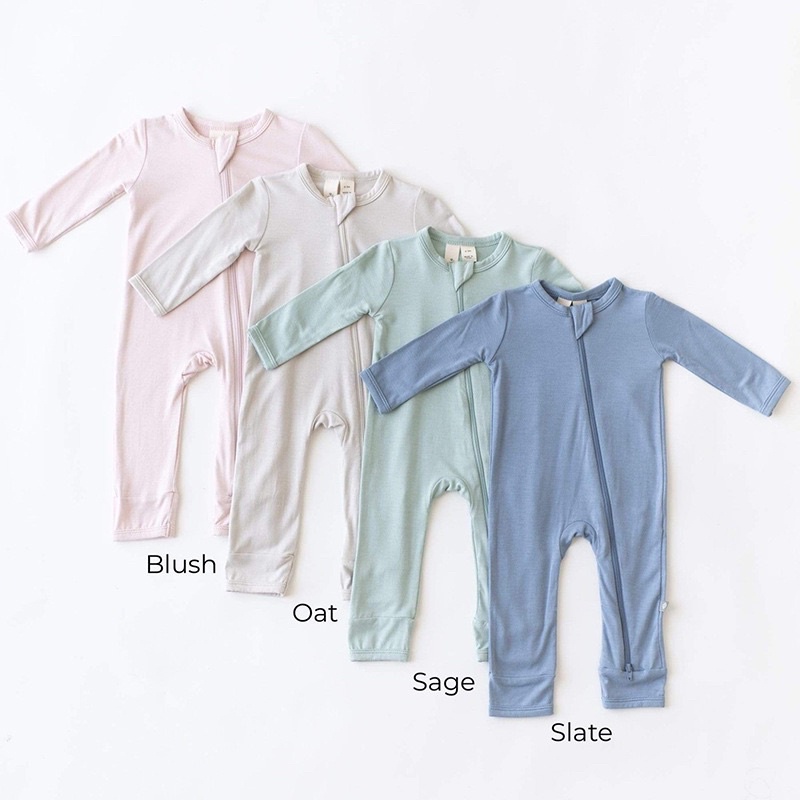 SLEEPSUIT BASIC ORGANIC XUẤT ÂU LIỀN THÂN CHO BÉ