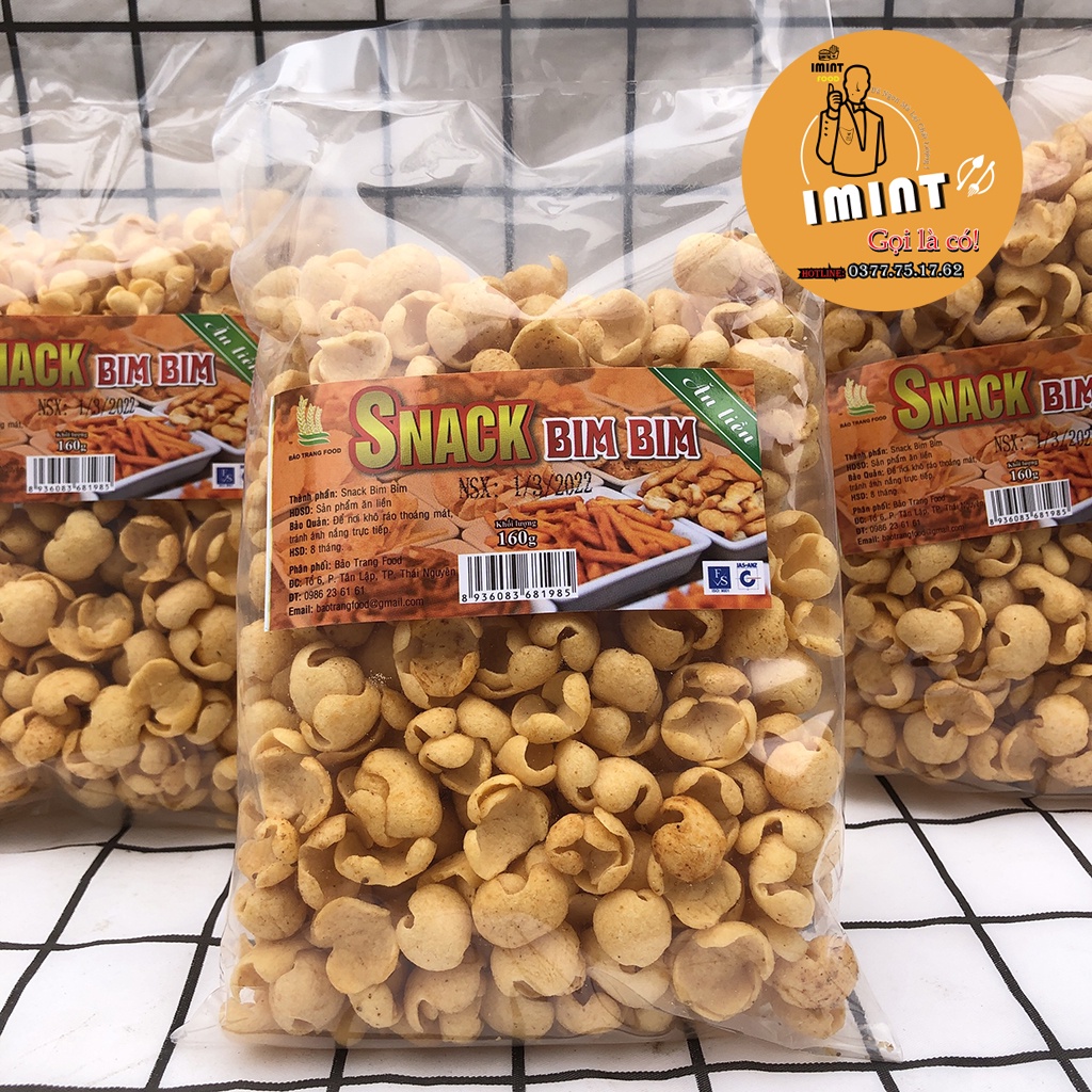 Bim Bim Xương Chó Gói 160g món quà tuổi thơ  đồ ăn vặt IMINT FOOD