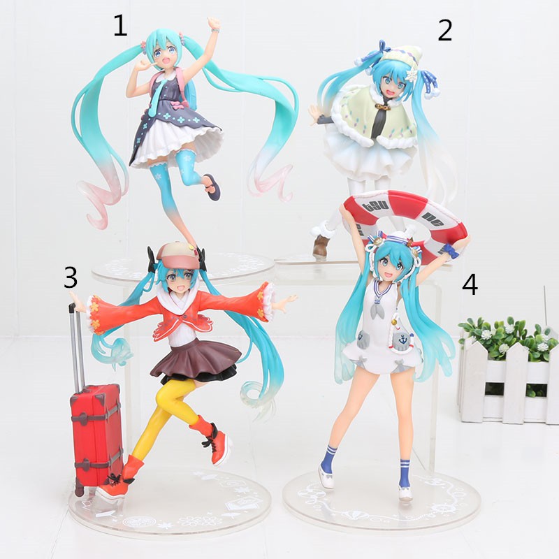 Tượng mô hình nhân vật Anime Hatsune Miku phong cách chibi