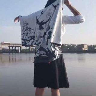 Áo Haori Đại Điêu Xuất Sơn Siêu Độc, hàng cao cấp, mã SK20