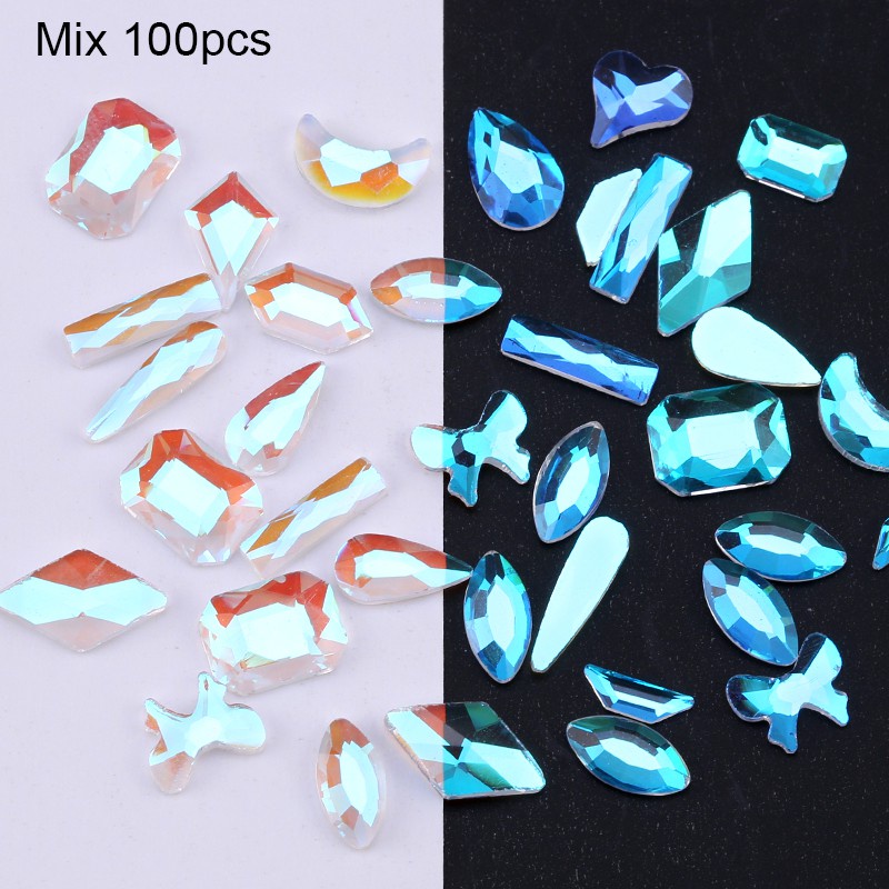 Bộ 50 / 100 HạT Đá ĐíNh Trang Trí MóNg 3D